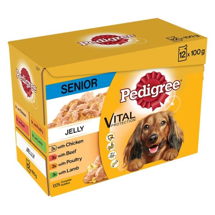 Pedigree Senior Pouch in Jelly Multipack