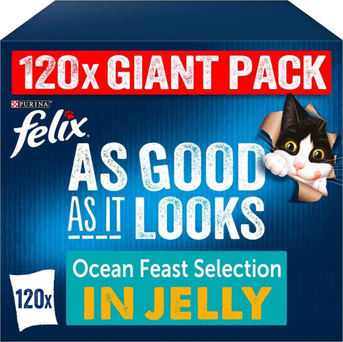 Click to open expanded view Felix As Good As It Looks Mixed Flavour Cat Food - Doubly Delicious Fish Wet