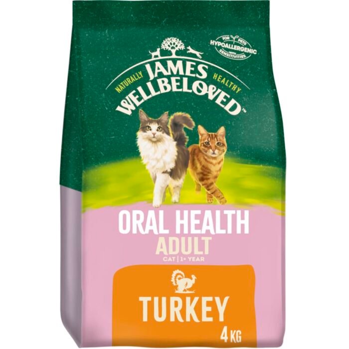 James Wellbeloved Oral Health Adult Dry Cat Food Turkey